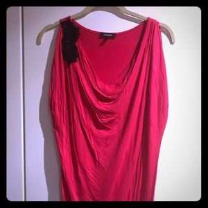 Express Pink appliqué tank